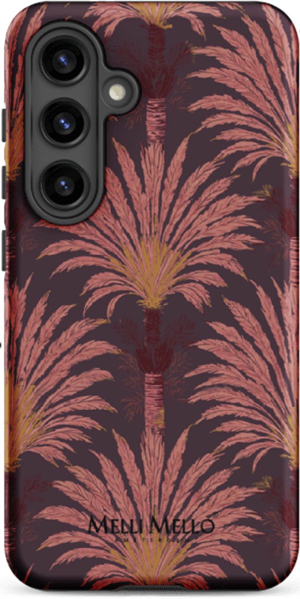 Melli Mello Telefoonhoesje Crimson Palm (Tough Case) - Samsung Galaxy S24