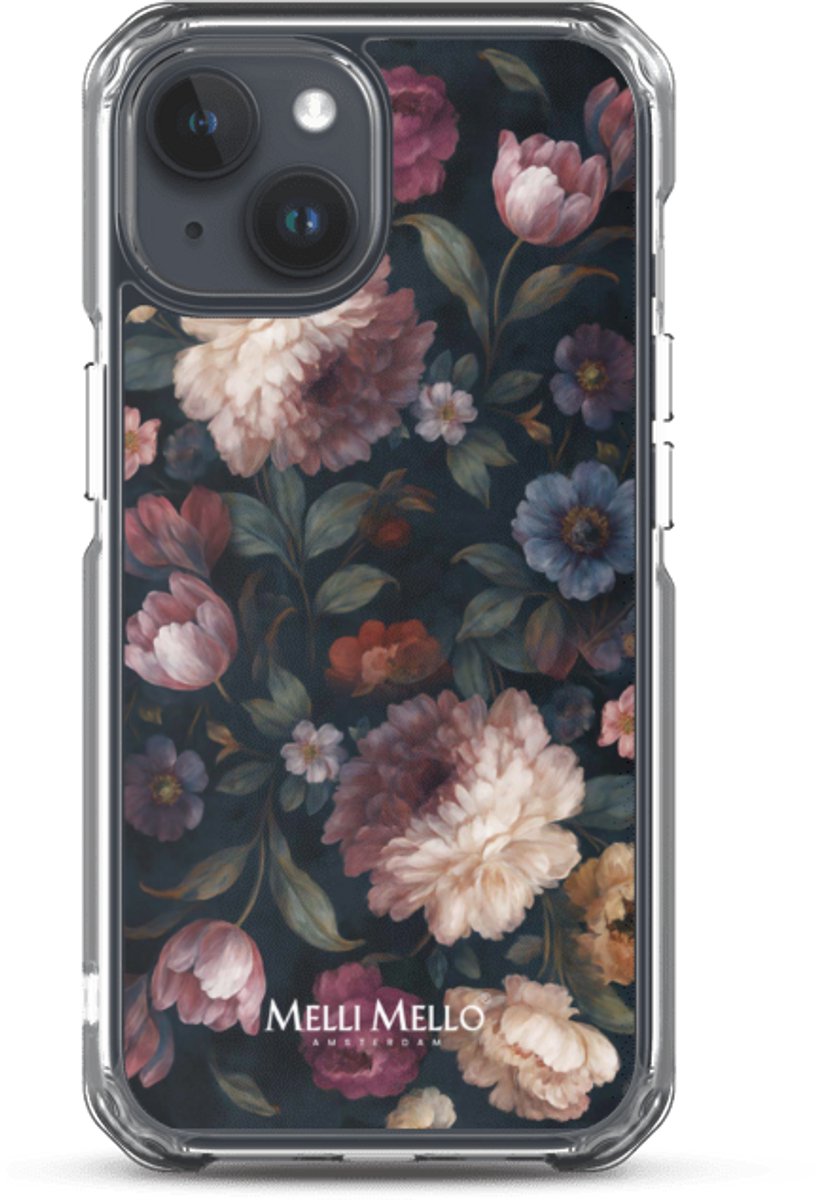 Melli Mello Telefoonhoesje Noir Bloom (Soft case) - Apple iPhone 15