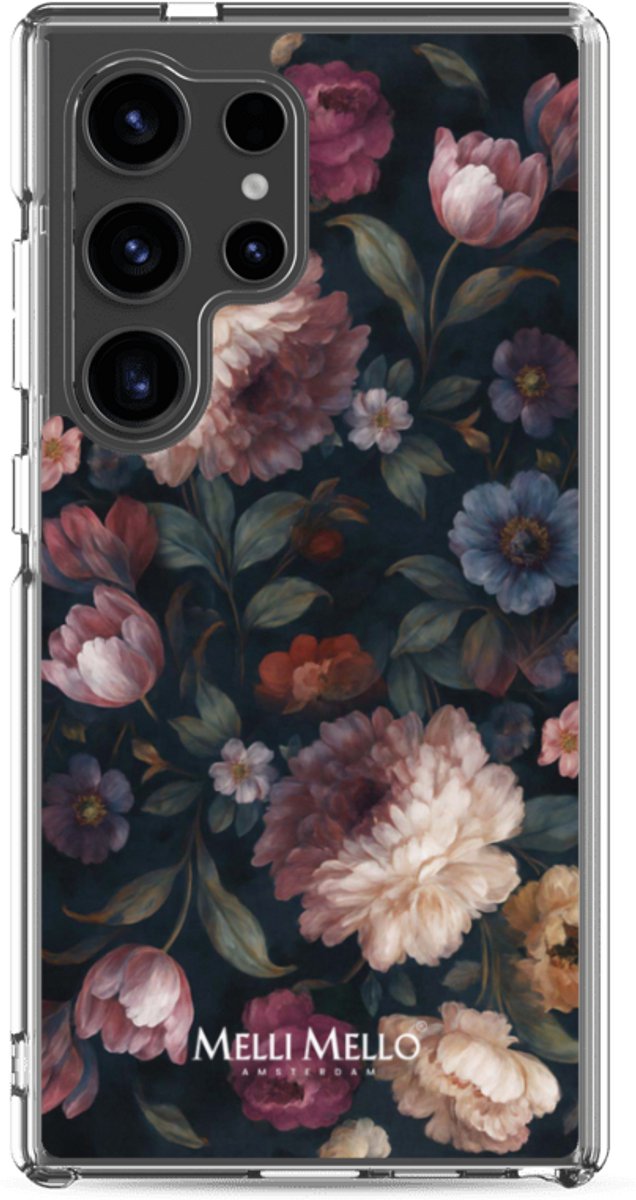 Melli Mello Telefoonhoesje Noir Bloom (Soft case) - Samsung Galaxy S24 Ultra