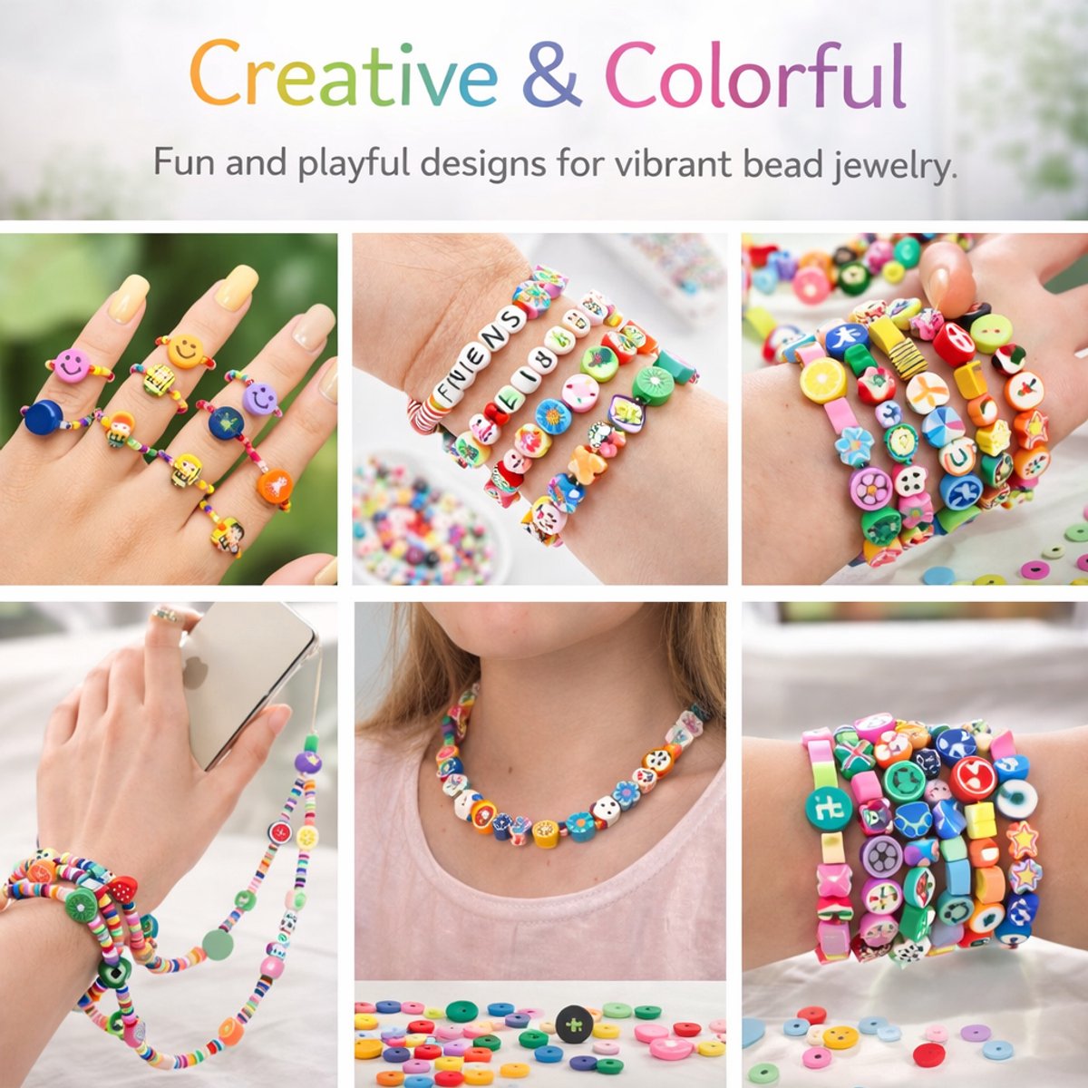 BOTC Sieraden Set - Knutselen meisjes - Armband Maken Set - 1050-Delig - Sieraden Halsketting Maken - 24 Stijl - Cadeau voor Meisjes Kinderen — afbeelding 4