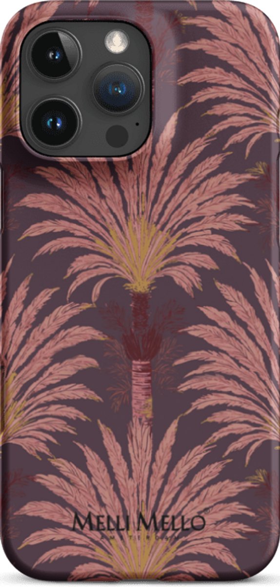 Melli Mello Telefoonhoesje Crimson Palm (Hard Case) - Apple iPhone 16 Pro Max