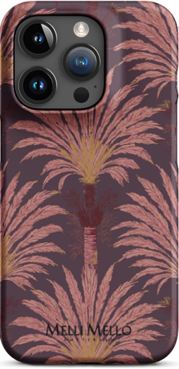 Melli Mello Telefoonhoesje Crimson Palm (Hard Case) - Apple iPhone 15 Pro