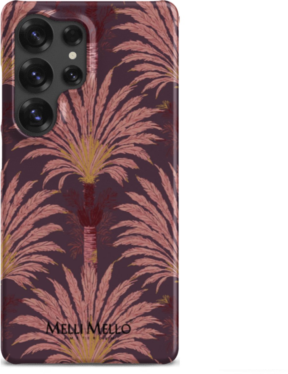 Melli Mello Telefoonhoesje Crimson Palm (Hard Case) - Samsung Galaxy S25 Ultra