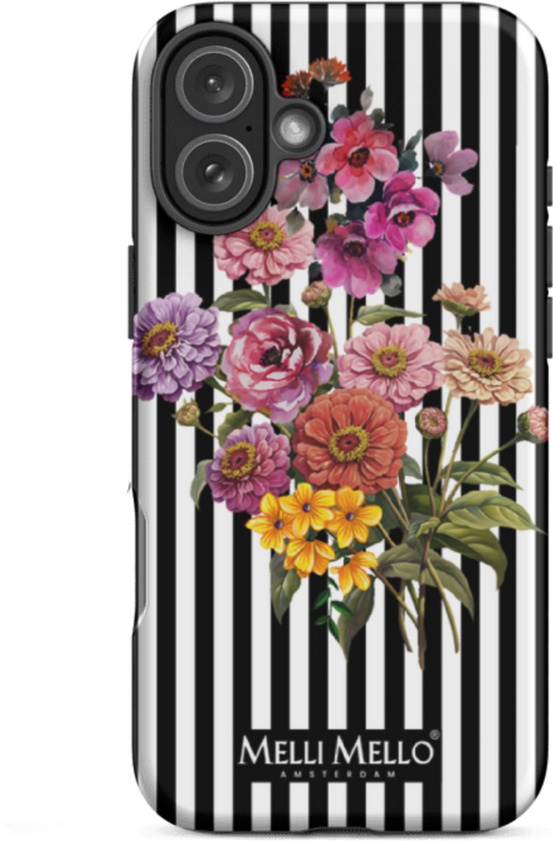 Melli Mello Telefoonhoesje Striped Grace (Tough Case) - Apple iPhone 16 Plus