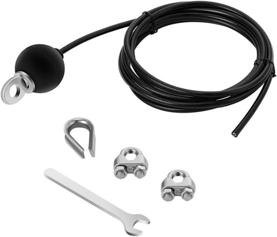 Gym Cable Wire Fitness Apparatuur - Stalen Kabel 4M - Stalen Kabel Geheel voor Fitnessapparaten - Stalen Koord Geheel voor Lattrek Kabel Pulltouw Fitness