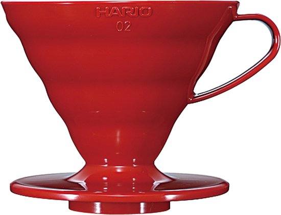 HARIO V60 Dripper - 02 Size - Kunststof - Rood