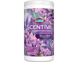 Scentiva Clorox 75 stuks - Desinfectiedoekjes - Lavendel en Jasmijn geur