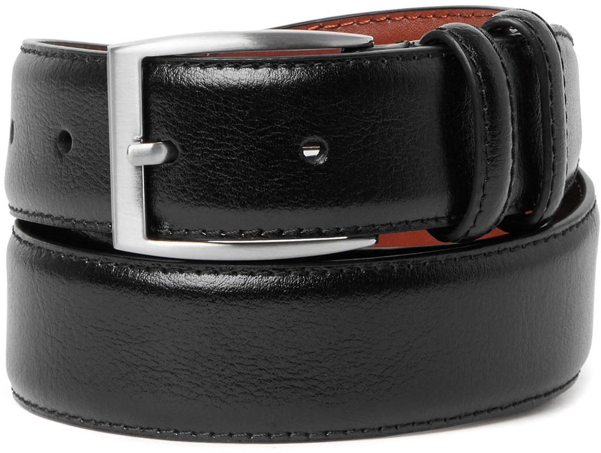 SADDLER Leren riem Roskilde Belt W95 Black zwart