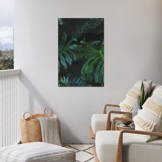 Posters de jardin Jungle - Vert - Feuilles - 60x90 cm - Toile de jardin