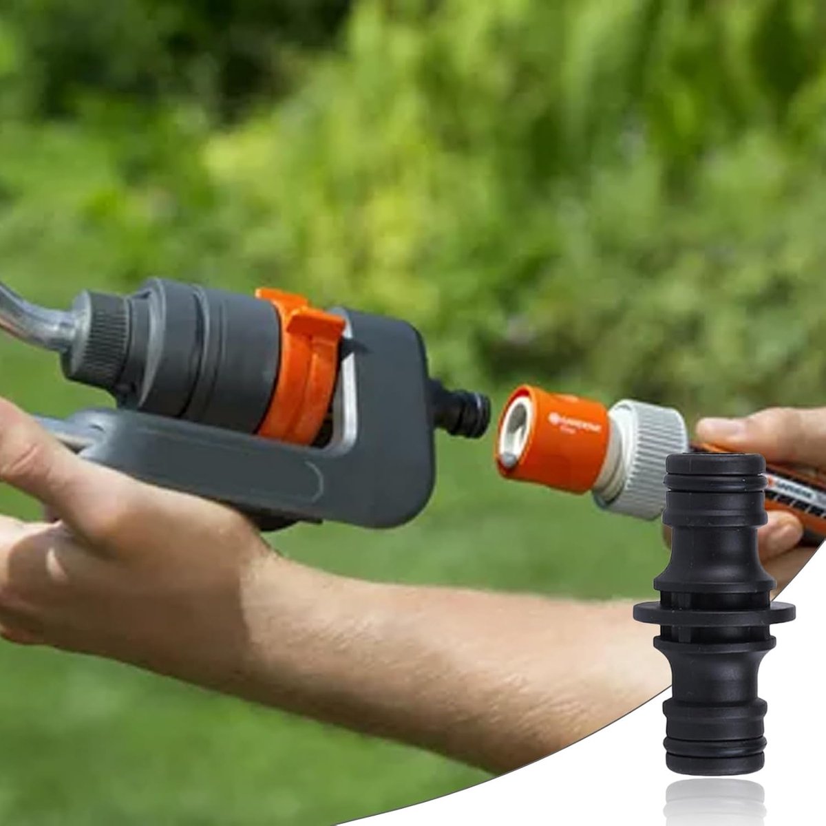 6 Pcs Tuinslangconnectoren - Tuinslang Connector voor Gardena Coupler - Dubbelzijdige Slang Fitting - Slang Adapter - Verlengstuk Koppeling voor Tuin – foto 2