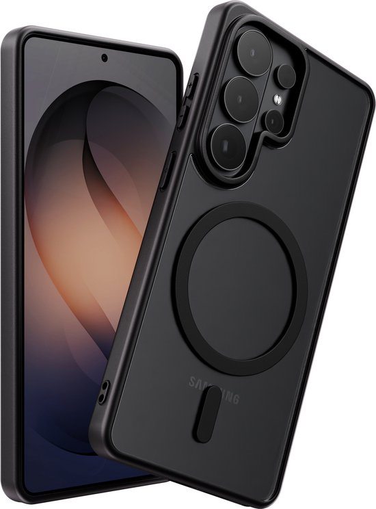 Hoesje Geschikt voor Samsung Galaxy S26 Ultra - Zwart - Geschikt voor MagSafe - Slank - Shock proof