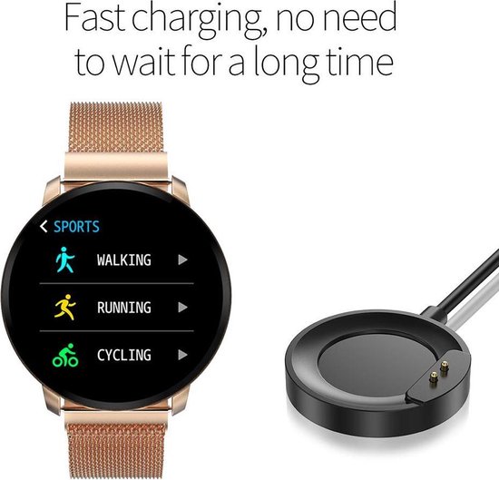SmartWatch Trends CF68 Smartwatch 31 mm Rosegoud metaal bol