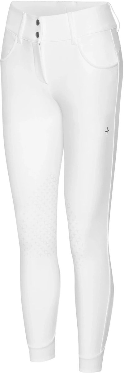 Trolle Athletic High Waist Rijbroek Knie Grip Dames M Wit