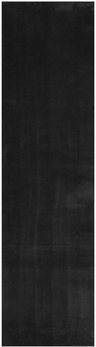 vidaXL Tapijt - HUARTE - Zwart - 80 - x - 300 - cm - 100% - Polyester - Plat