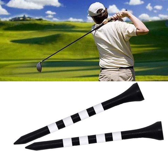 Houten Golf Tees 3,25 Inch - 100 Stuks Lange Golf Tee van Bamboo voor Precisie en Duurzaamheid van Merkloos — afbeelding 4