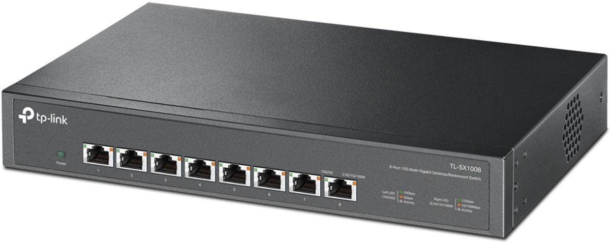TP-Link TL-SX1008 - Netwerkswitch - 8x 10 Gigabit Ethernet - Unmanaged - Rackmount 1U