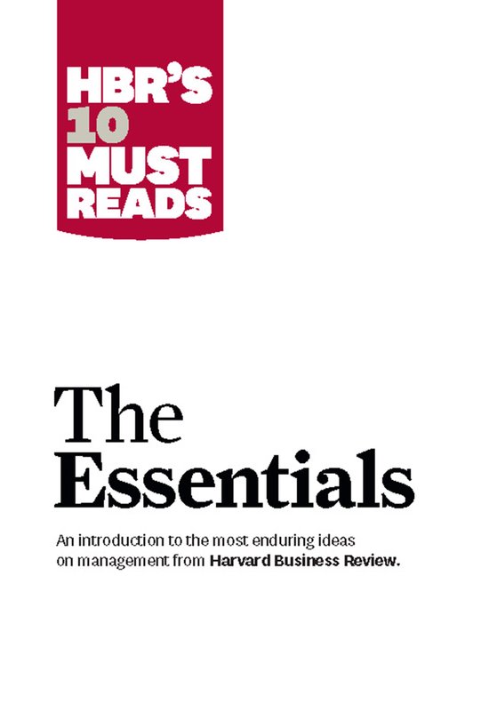 Harvard Busi Review 10 Must-Read Article