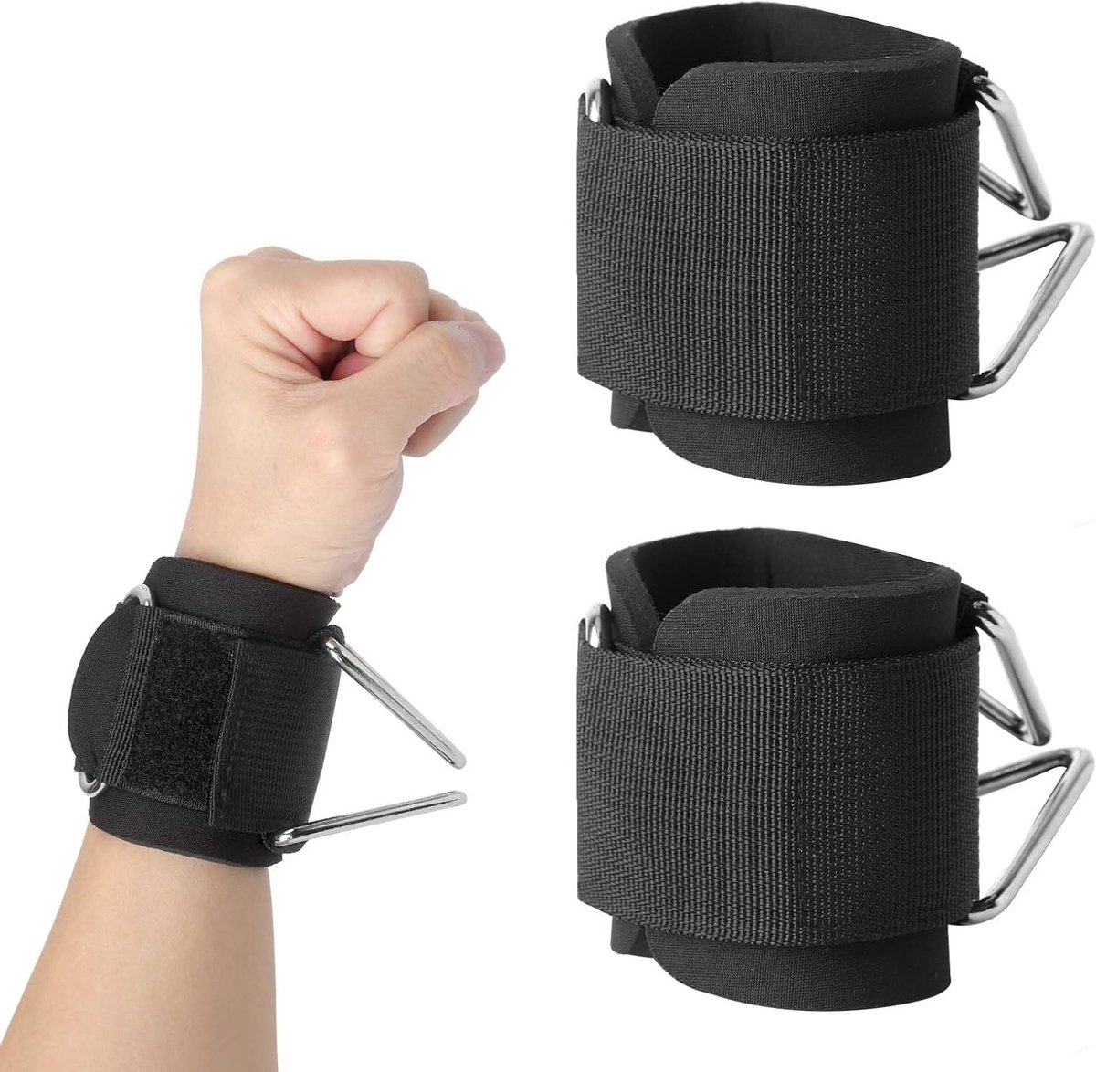 Comfortabele polsstraps voor krachttraining, deadlifts en zijliften - Onmisbare gym essentials voor optimale grip en ondersteuning