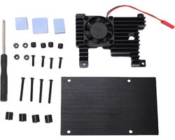 Passive Cooling Case van Aluminium Legering met Ventilator voor Orange PI 3B - Ideaal voor Efficiënte Koeling en Bescherming
