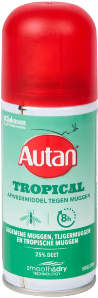 Autan Insectenspray Multi Dry Spray - 6 x 100 ml - Voordeelverpakking