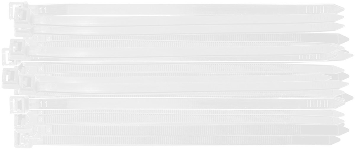 NEO TOOLS - EXTREME Opaski Zaciskowe - 7,6 × 200 mm - Wit - Nylon PA66