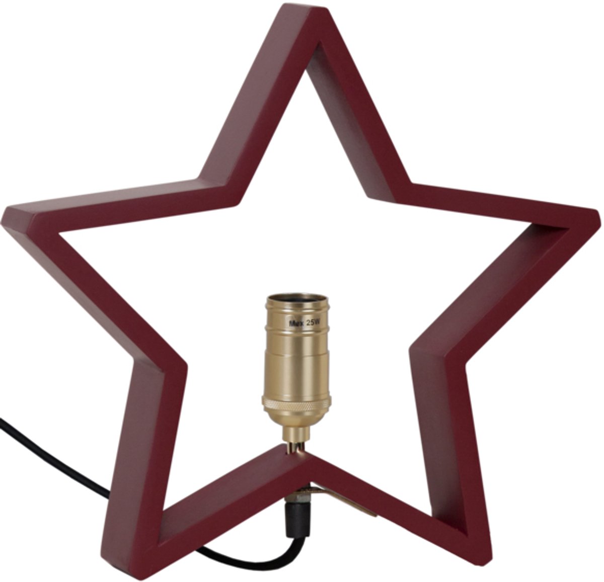 Star Trading tafellamp ster 'Lysekil', rood, 29cm