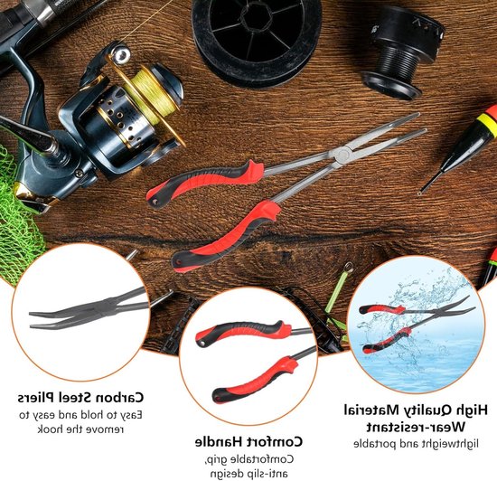 Visgereedschap Haakverwijderaar 28cm - Curved Scharen voor Vissen - Onmisbare Accessoires voor Roofvisvangst — afbeelding 2