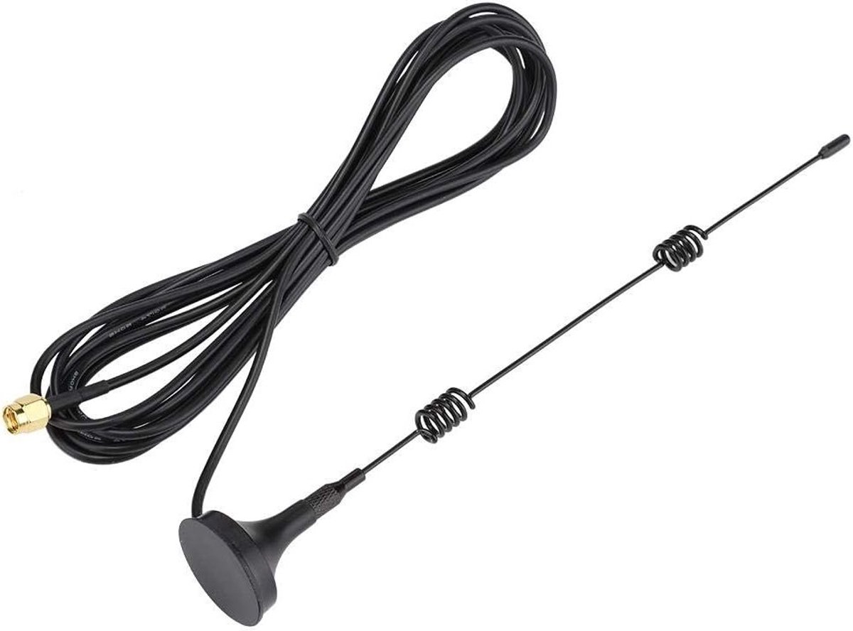 WiFi antenne 8dB - SMA bus met magnetische basis - hoge versterking - verbeterde signaalontvangst - ShopVlot