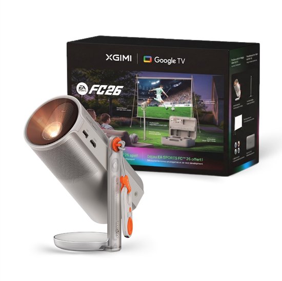 XGIMI MoGo 4 FC26 Draagbare Smart Beamer Met Ingebouwde Accu, Google TV, Netflix & Harman Kardon Geluid