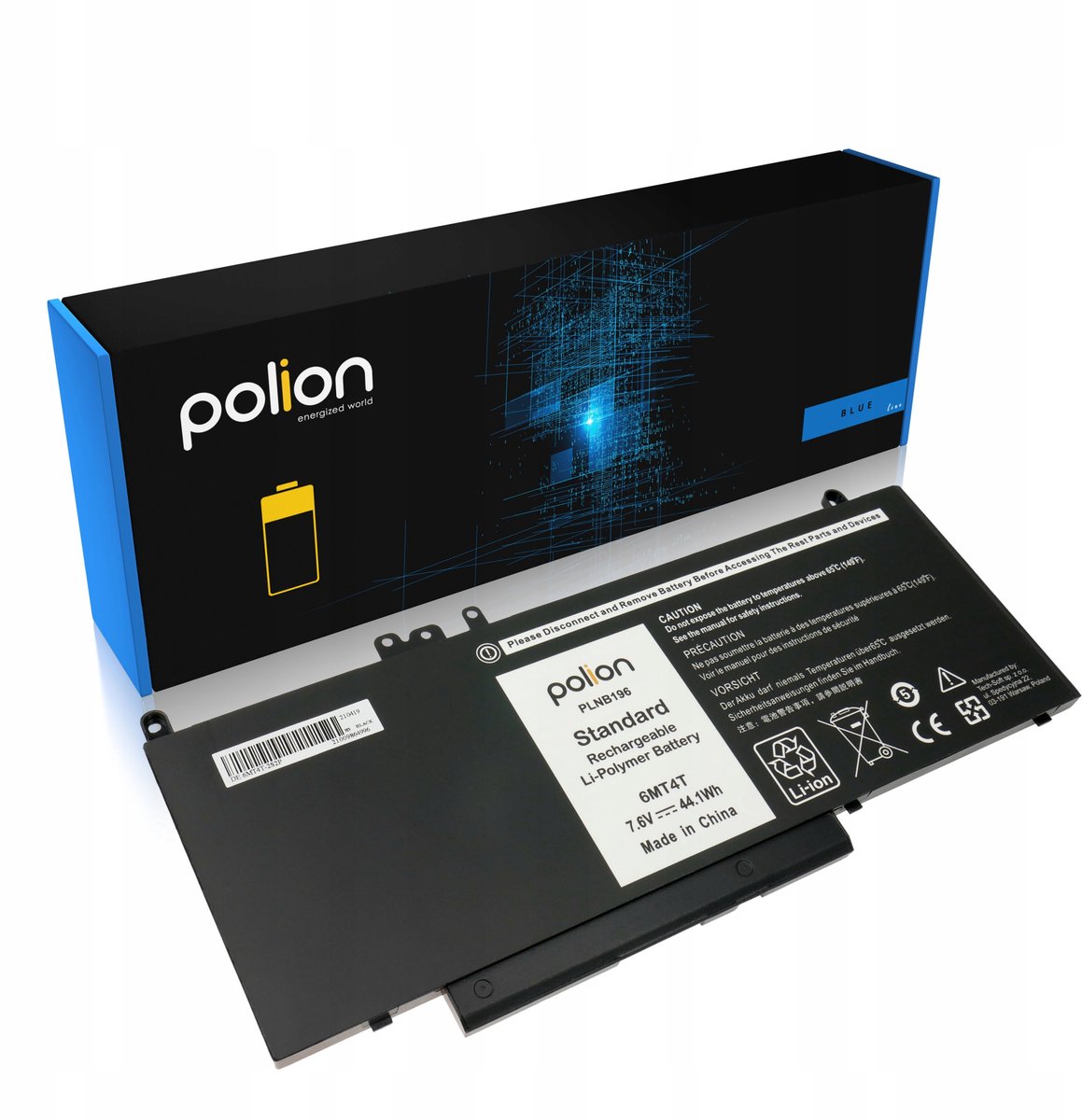 Polion - Batterij voor DELL - Li-Polymeer - 5800mAh