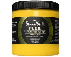Flex fabric ink canary screen printing -Speedball