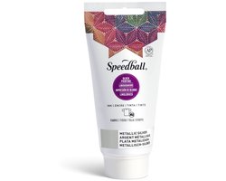 Fabric block printing ink metallic silver - Speedball