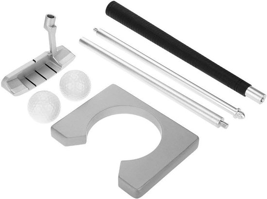 Indoor Golf Training Set voor Thuis en Kantoor, Draagbare Golfclubs, Inklapbaar, Inclusief 2 Ballen en Opbergtas met Rits — afbeelding 4
