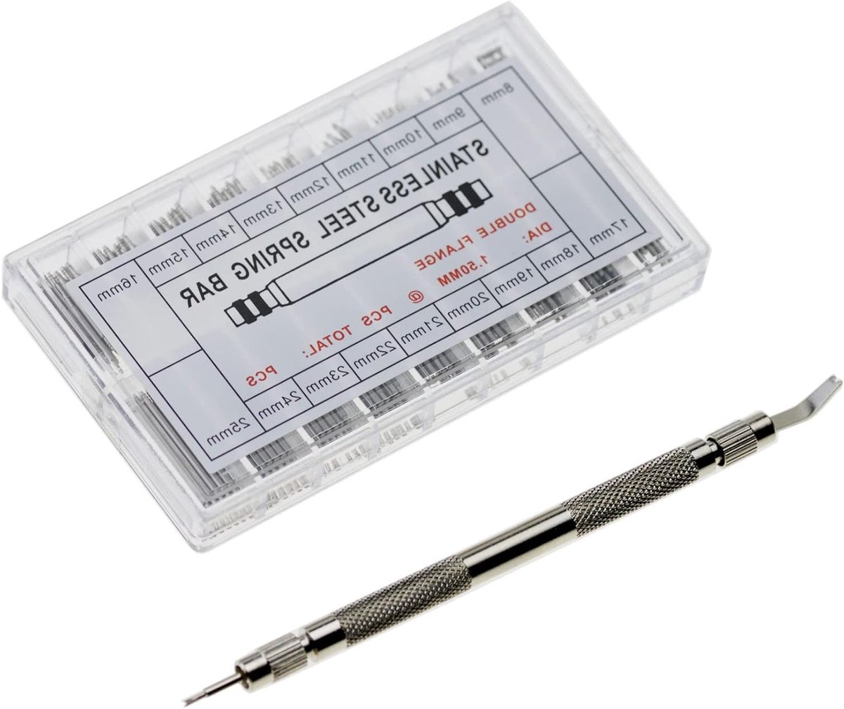 360 stuks Rvs horloge veertjes van 8-25mm voor horlogebandjes en reparatie accessoires