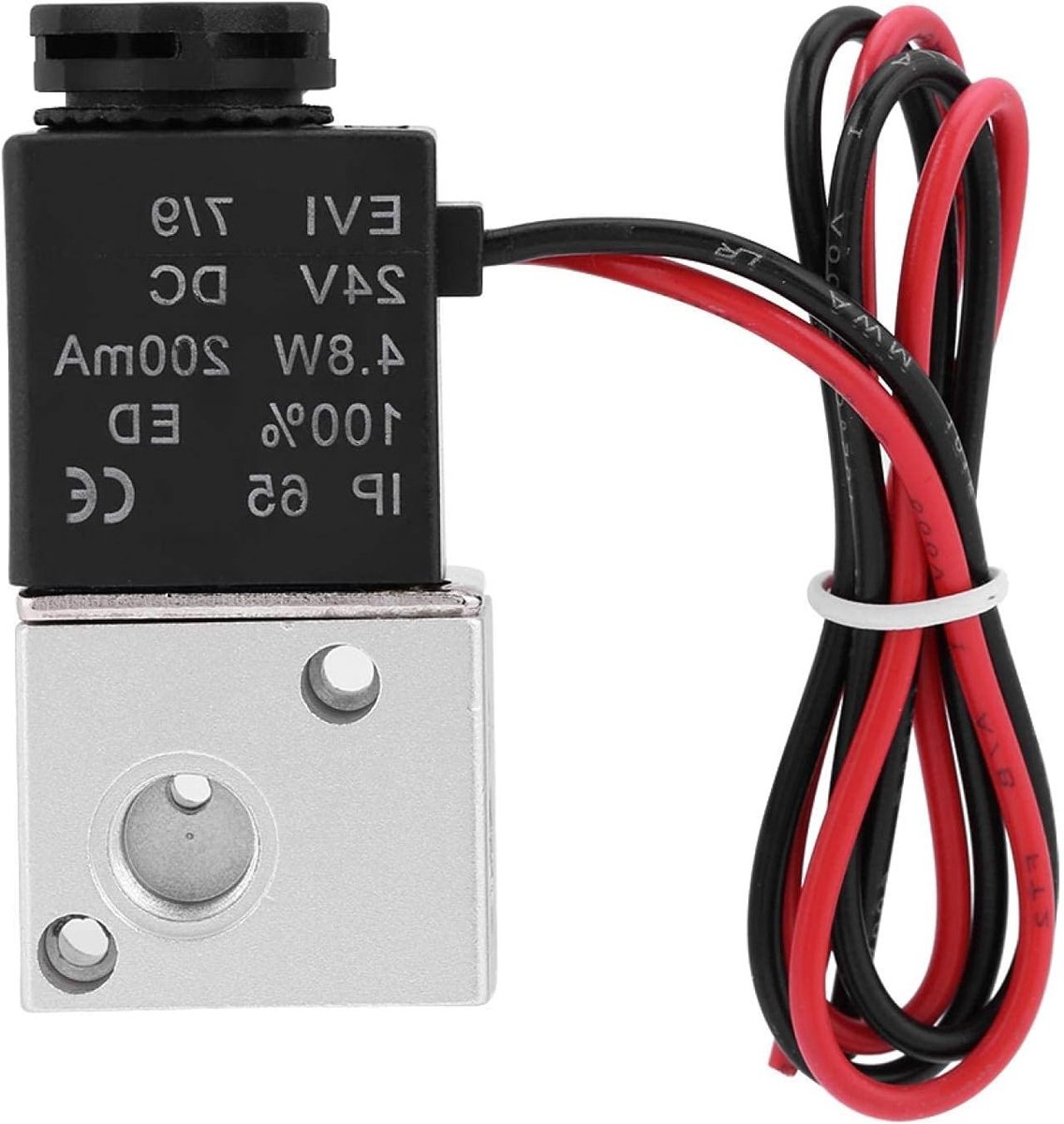 3-Weg 2-Positie Pneumatische Solenoïde Ventiel 1/8" BSP Normaal Gesloten DC 12V/24V voor Luchttoepassingen