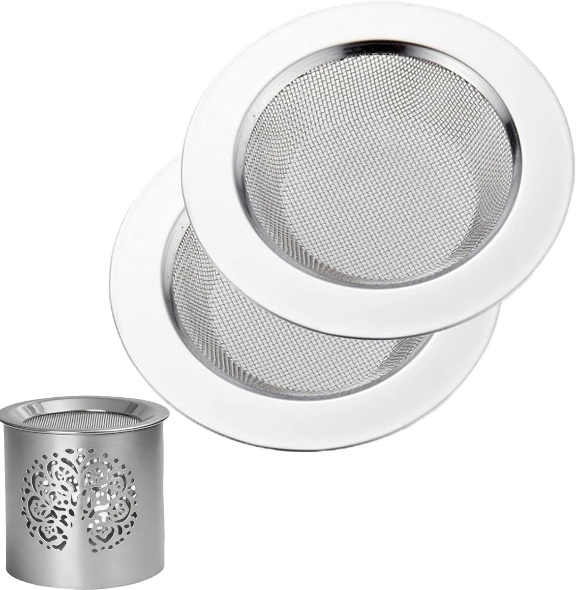 Rookzeef set van 2 stuks, ideaal voor geurlampen en oliebranders, 10 cm diameter, robuust en duurzaam, hitte- en roestbestendig, perfect voor wierookstokjes en aromatherapie