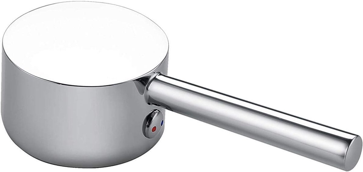 Store_9 - Faucet Handle Lever - Vervangende Kraanhandgreep - Hoogwaardige Kwaliteit - Verchroomd - Universeel - Geschikt voor 35mm Cartridge - Mode...