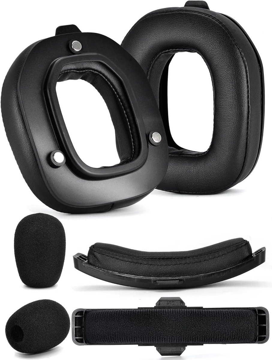 Mod Kit voor A50 Gen 4 - Vervangende Oorkussens en Hoofdband voor Headsets, Geluidsisolatie, Comfortabele Pasvorm, Zachte Schuimvulling (Zwart)