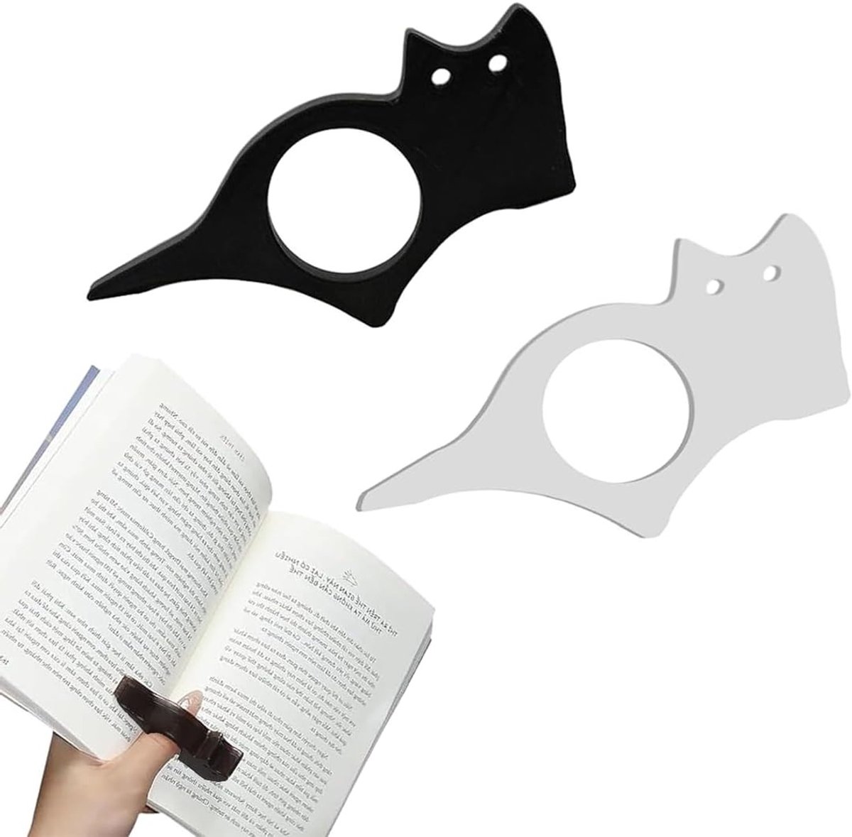 Schattige kattenvormige boekenleggers, set van 2, perfect voor boekenliefhebbers en cadeau-ideeën