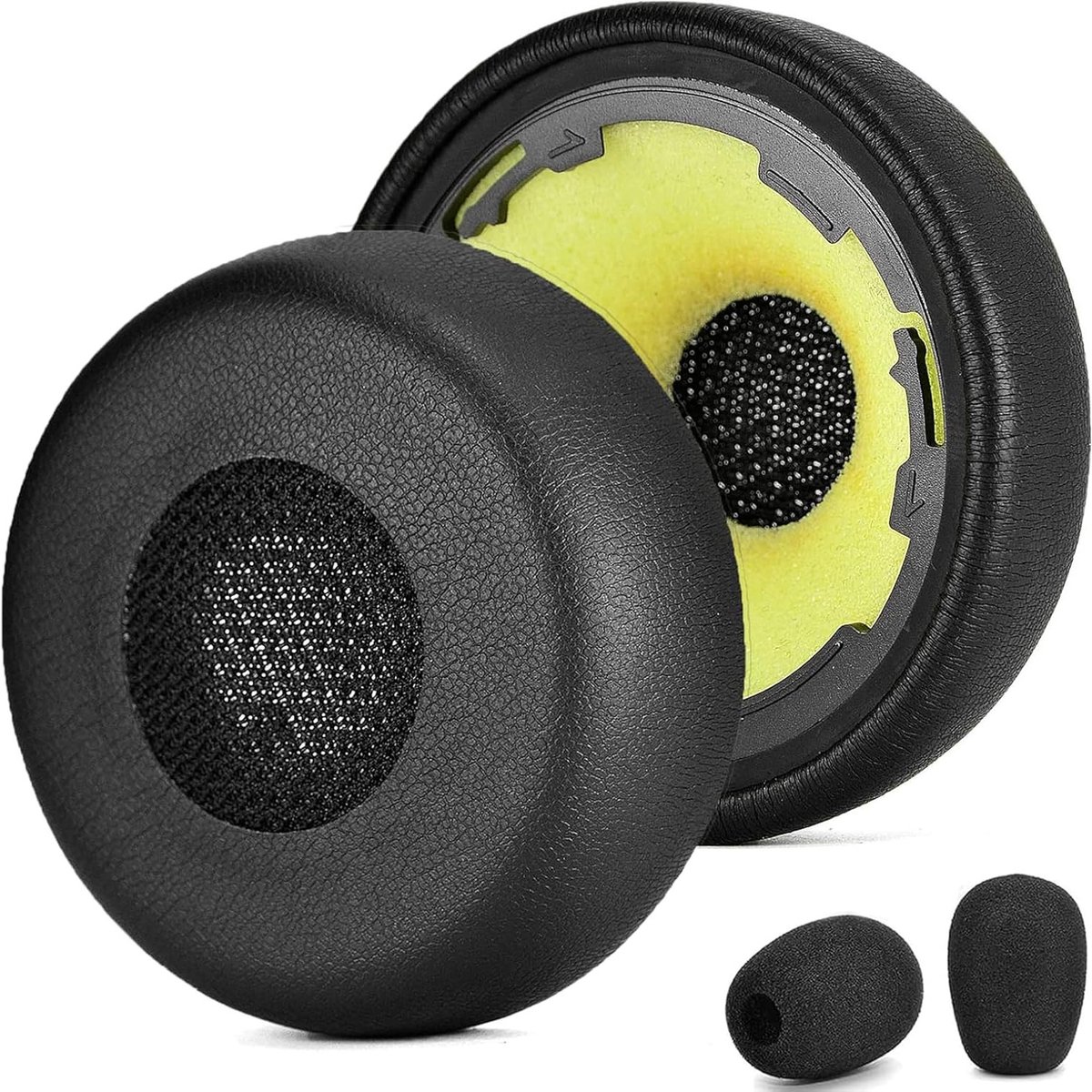 Vervangende Oorkussens voor Jabra Evolve 75 - Comfortabele Ear Pads met Plastic Clips, Geschikt voor Evolve 75, 75+ en 75 UC/MS, Ideaal voor Langdurig Gebruik