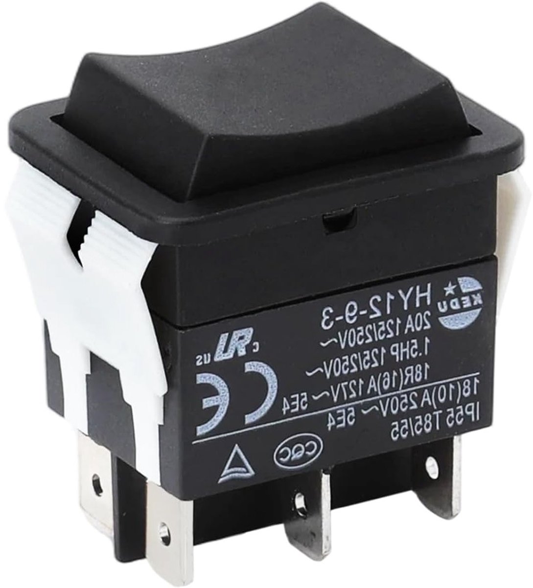 6-polige Tuimelschakelaar 20A 250V Drukknop voor Industrieel Elektrisch Gereedschap