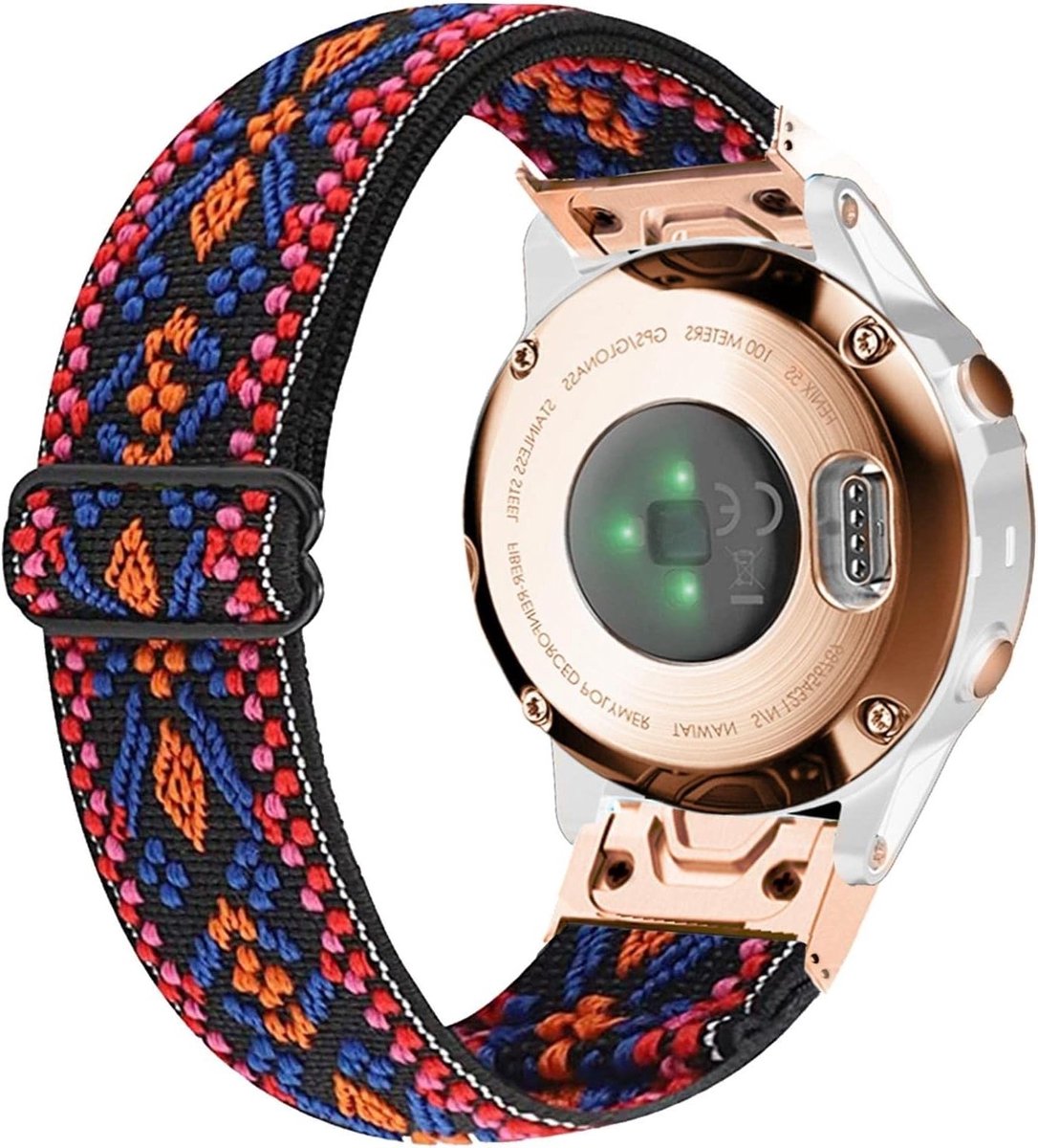Nylon Horlogeband voor Garmin Fenix 7S, 6S en Descent Mk2S - Comfortabele en Duurzame 20mm Quick Fit Band voor Sport en Dagelijks Gebruik