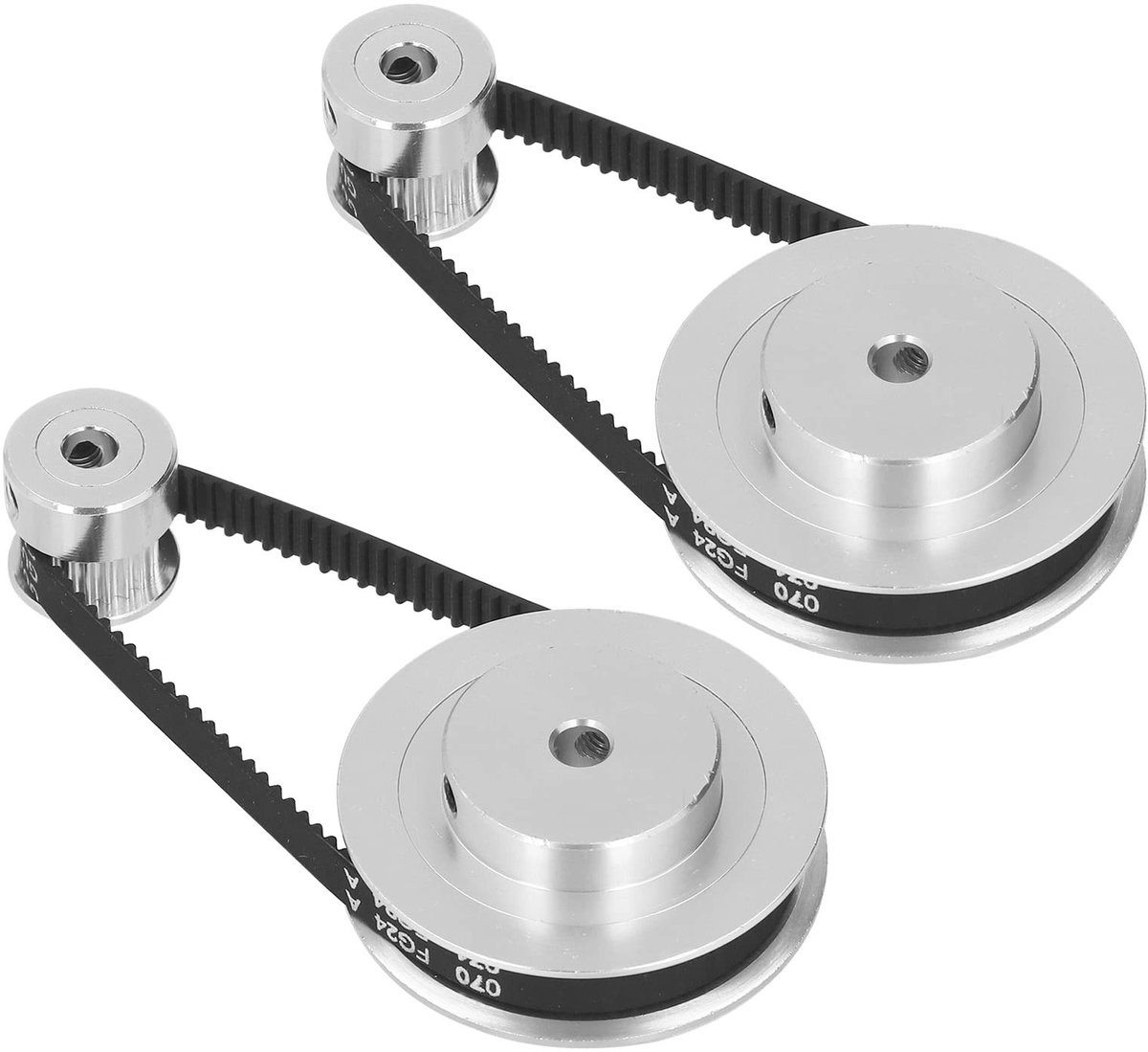 Livia home - Synchrone Wiel Stappenmotor Katrol Kit - Eenvoudige installatie - 200mm breedte - Geschikt voor 3D printers - Aluminium Timing Katrol - E