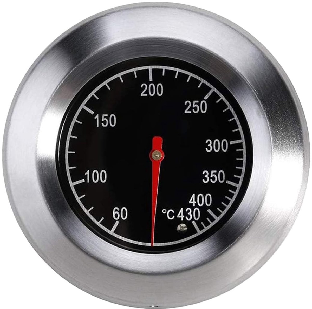 Vlemico - RVS Grillthermometer 60-430°C - Precisie BBQ Thermometer - Voor perfecte garing - Geschikt voor alle grills - Nauwkeurige temperatuurmeti...
