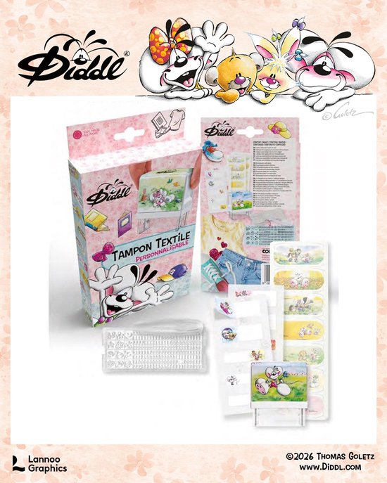 Diddl is back - 2026 - Diddl - DIY Textiel- & Schoolstempelset