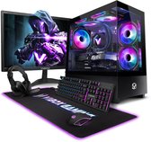 Vibox Gaming PC Set - Ryzen 7 5700X - RTX 5060 Ti - 16GB RAM - 1TB SSD - Windows 11 - WiFi 6 + Bluetooth 5.4 - 23" Monitor + Accessoires