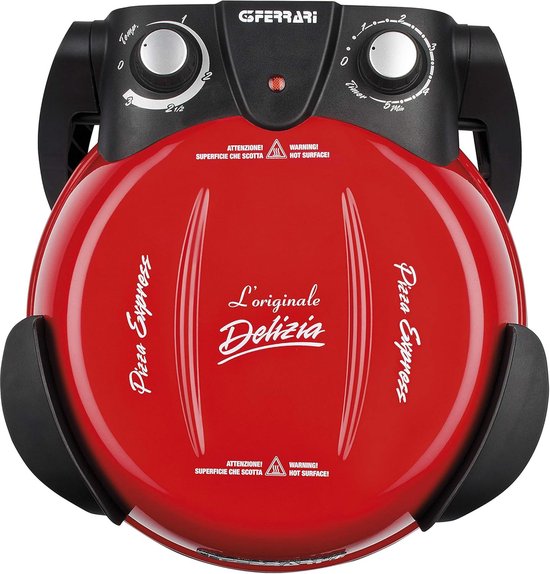 G3 Ferrari Delizia - Pizzaoven elektrisch - 400°C - Vuurvaste pizzasteen Ø31 cm - Pizza in 5 min - Rood — afbeelding 3