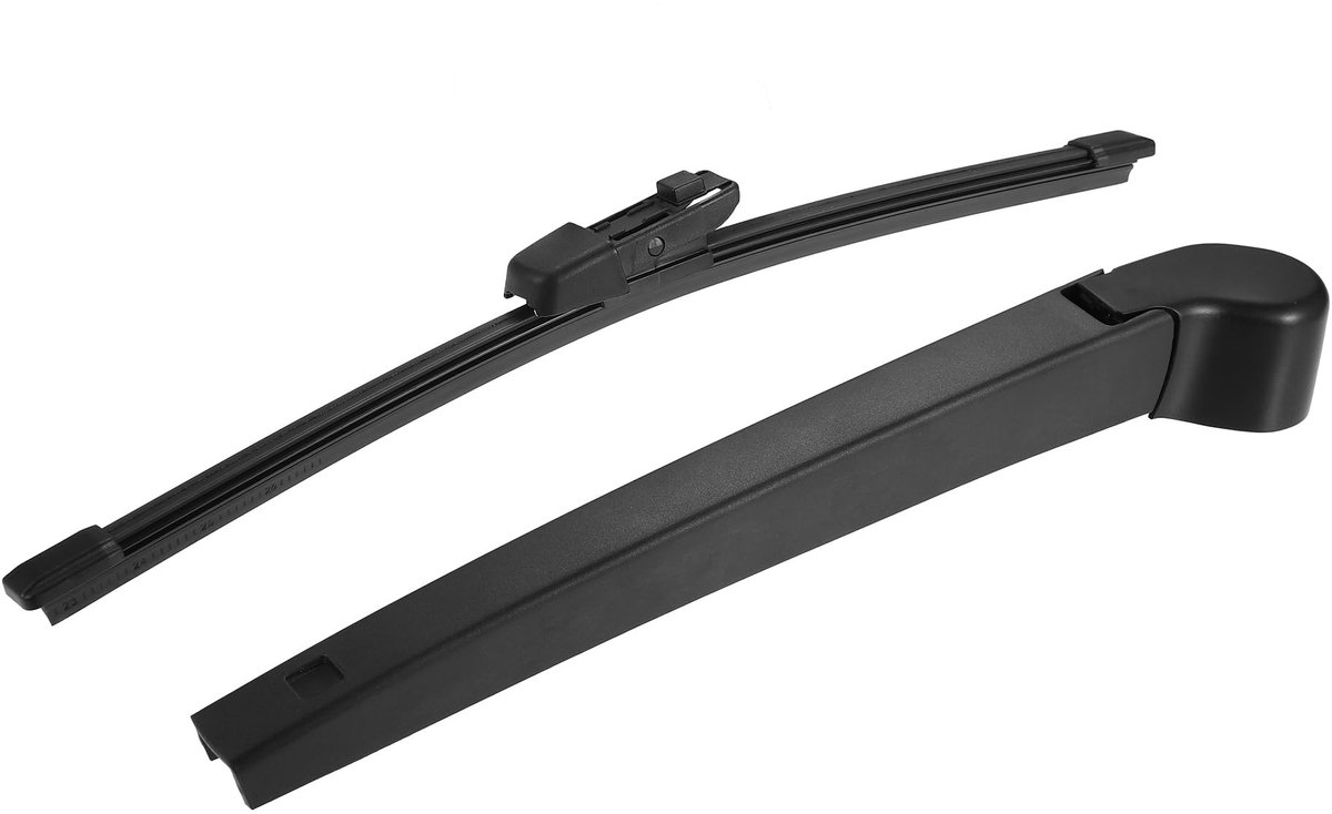 Dailygoods - Achterruit Veegarm Set - Slijtvaste rubber - All Weather Wiper - Streepvrij - Helder zicht - Geschikt voor VW Golf MK6 - Kleur zwart