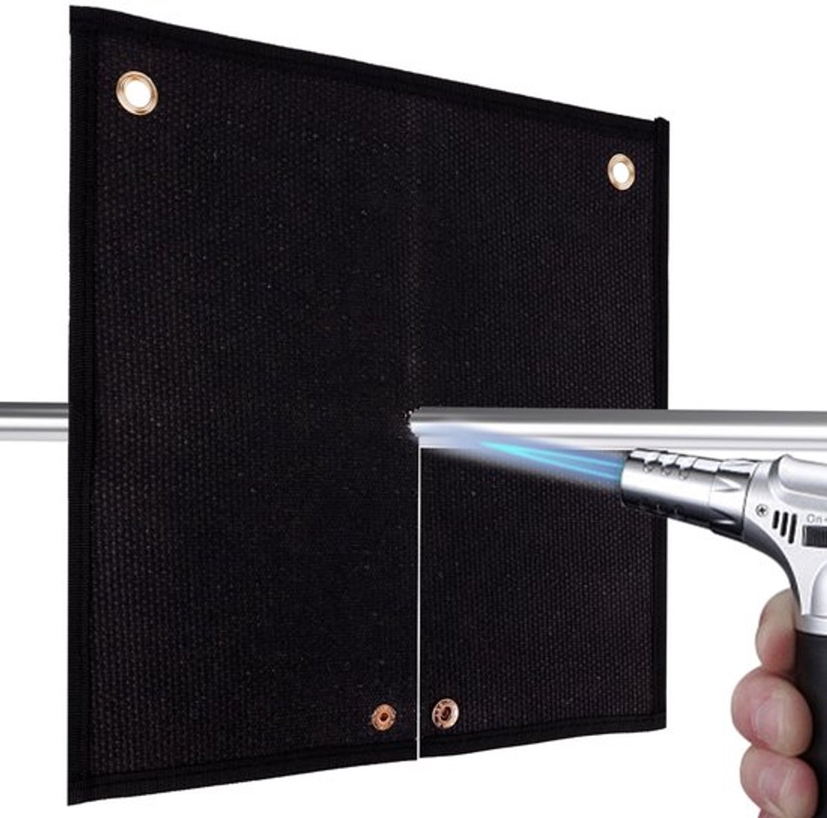 30x30cm lasdeken brandwerend, hangende hitteschildmat hittebestendig 1800°F vlamwerende pad brandvertragende dekens voor lassers voor loodgieterswerk solderen