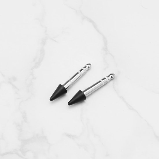 Dailygoods - Set - Roestvrijstalen pennen - Duurzame prestaties - Zwart - Compatibel met Microsoft Surface Slim Pen 2 - Geschikt voor Pro ... — afbeelding 3